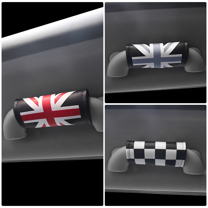 Leather Grab Handle Cover for MINI Cooper – Interior Door & Roof Protection Sleeve Evfuns