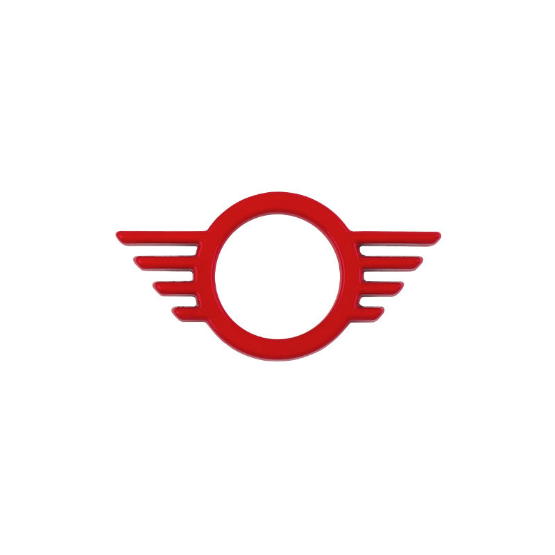 MINI Cooper Wing Handle Trim Sticker – Union Jack Metal Emblem Bright Red Evfuns