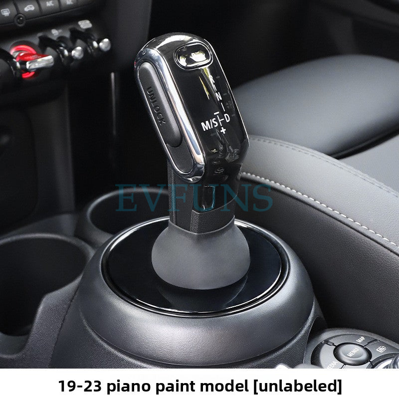 MINI Cooper Gear Shift Dust Cover – Interior Trim Protector 19-Current Model [Gear Dust Cover [Piano Black]] Evfuns