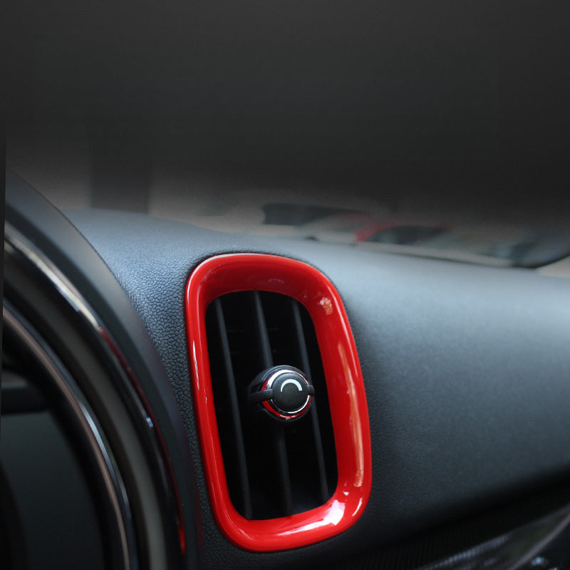 MINI Countryman F60 Dashboard Air Vent Trim Cover Red Evfuns