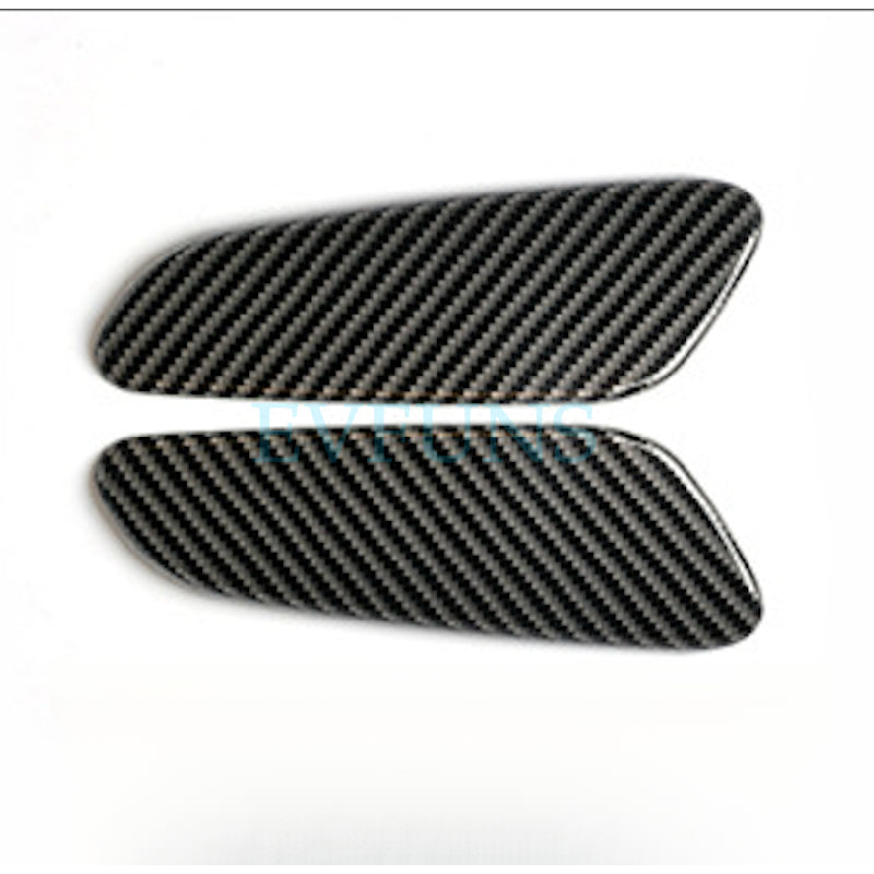 MINI COUNTRYMAN F60 Armrest Side Trim Cover – Interior Decoration Stickers (2PCS) Armrest box (carbon fiber pattern 2