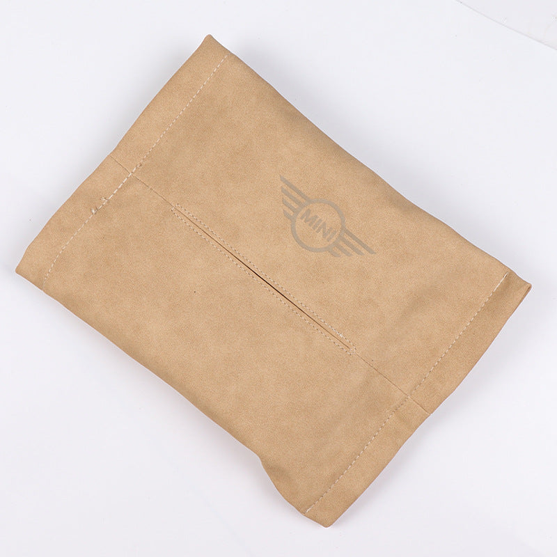 Mini Car Hanging Tissue Box Beige Evfuns