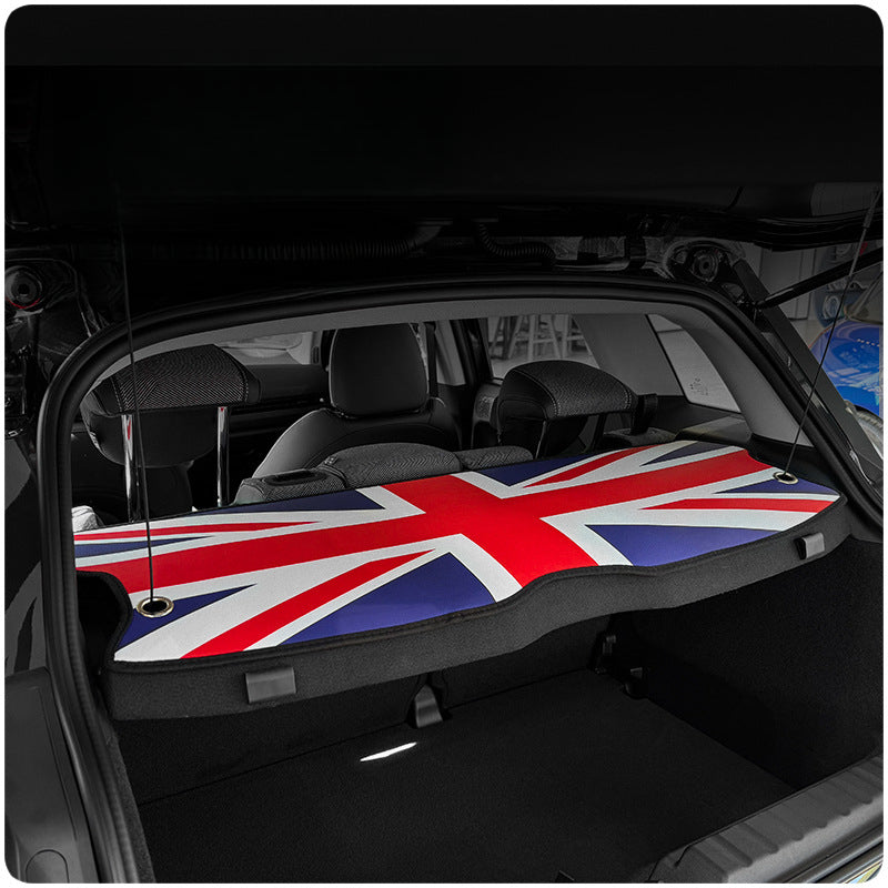 MINI J01 J05 ACEMAN Rear Trunk Privacy Cover & Leather Back Window Mat Evfuns