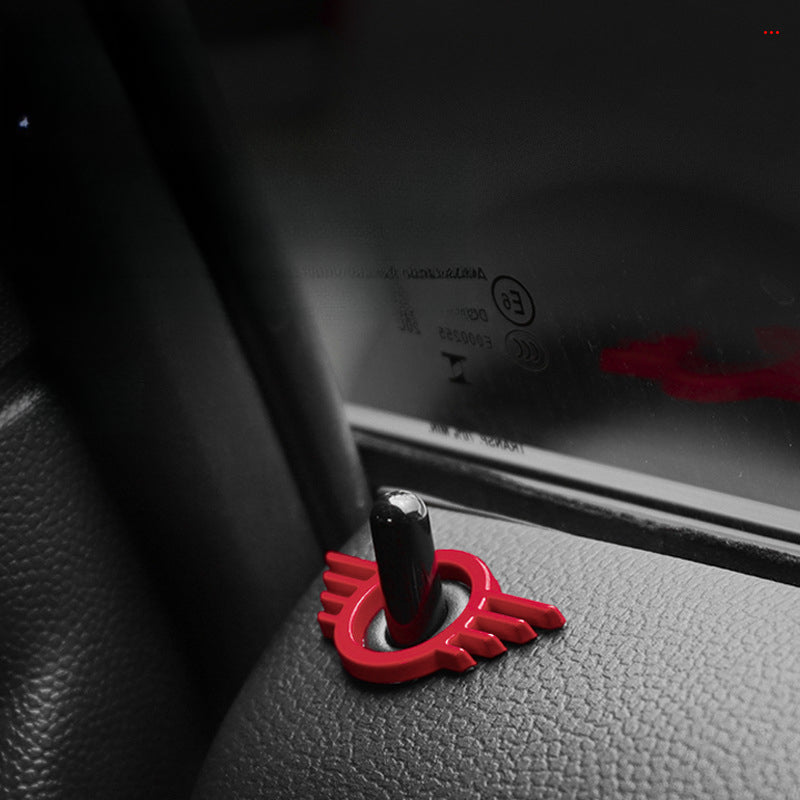 MINI Cooper Wing Handle Trim Sticker – Union Jack Metal Emblem Evfuns
