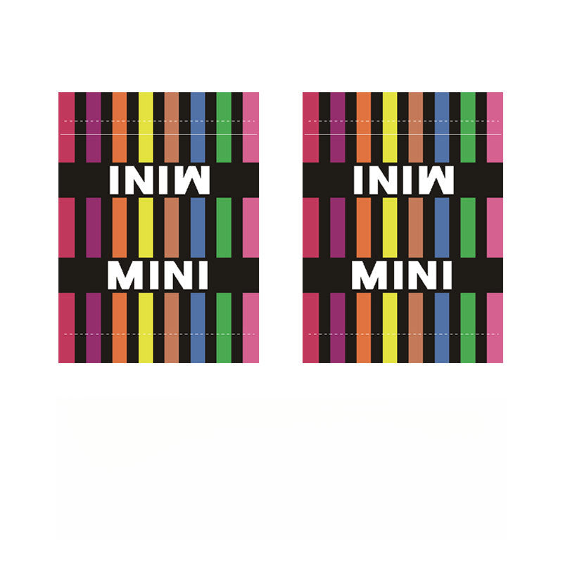 MINI Cooper Creative Label Decals Colorful MINI [Large Size] Pair Set Evfuns