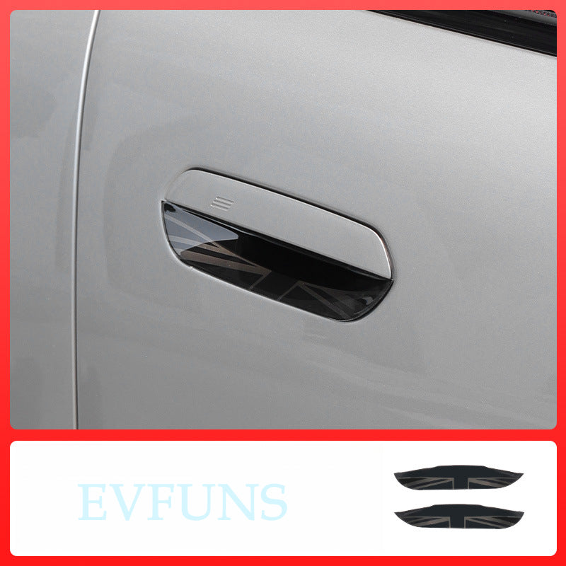 MINI J05/J01/U25 Door Handle Bowl Protector J01/J05/U25 [Dark Union Flag] One-Pair Package Evfuns