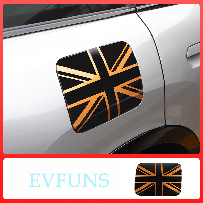 MINI JCW Countryman U25 Fuel Tank Cap Trim Cover – 2024 Upgrade Orange and black rice flag Evfuns