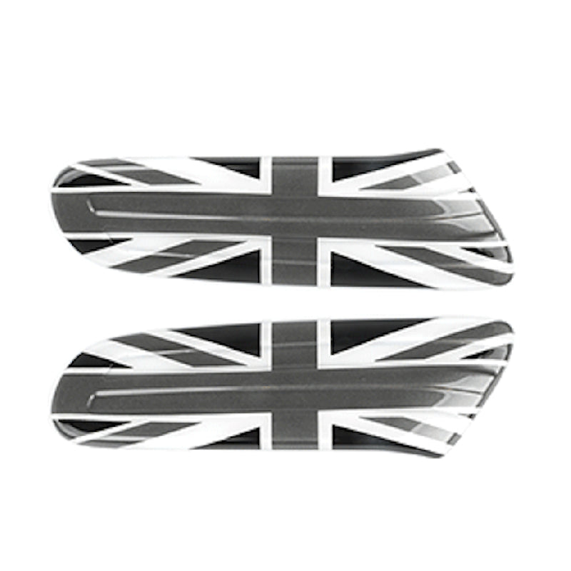 MINI Cooper F54–F57 Side Marker Light Trim – Decorative Fender Indicator Cover F54 Special [Black and White Rice Flag 2