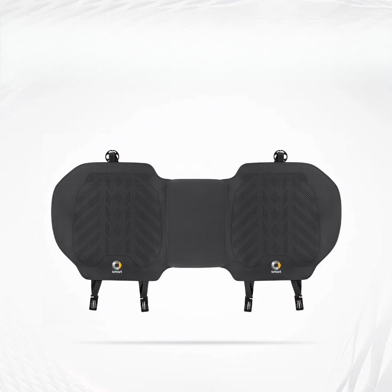 Smart # 1 # 3 # 5 Napa Leather Seat Cushion | All-Season Car Seat Cover smart-Rear Seat Cushion [Black-1 Piece Set]