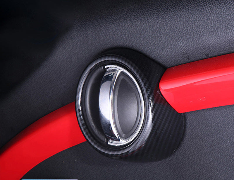 MINI Cooper F55/F56 Carbon Fiber Style Interior Door Handle Trim Evfuns