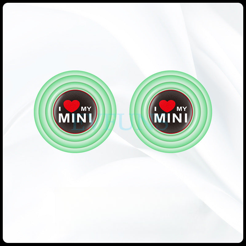 MINI Cooper Door Shock Absorber Pads Door Shock Absorber Pads [Love MINI] Luminous Style (Pair) Evfuns
