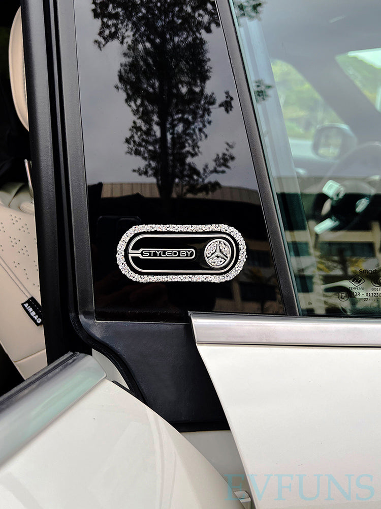 SMART # 1 Rhinestone Car Emblem Sticker – Bling Crystal Logo Decal Evfuns