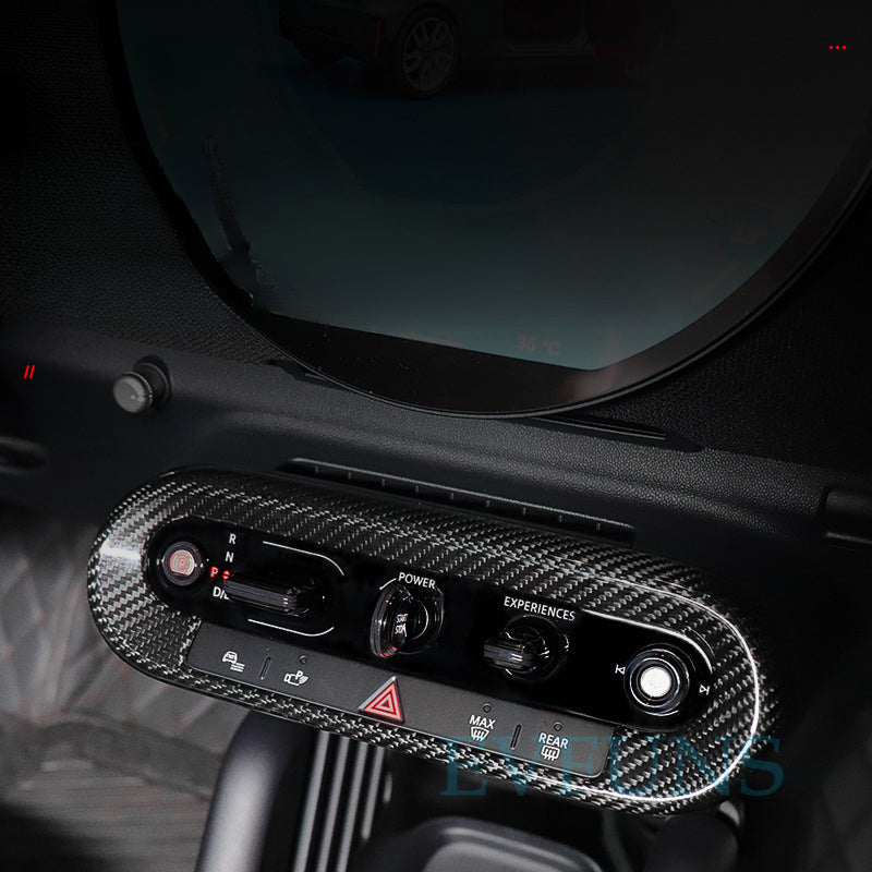 MINI ACEMAN J01 Center Console Knob Trim – Interior Decoration for 2024 Cooper EV Carbon fiber central control button