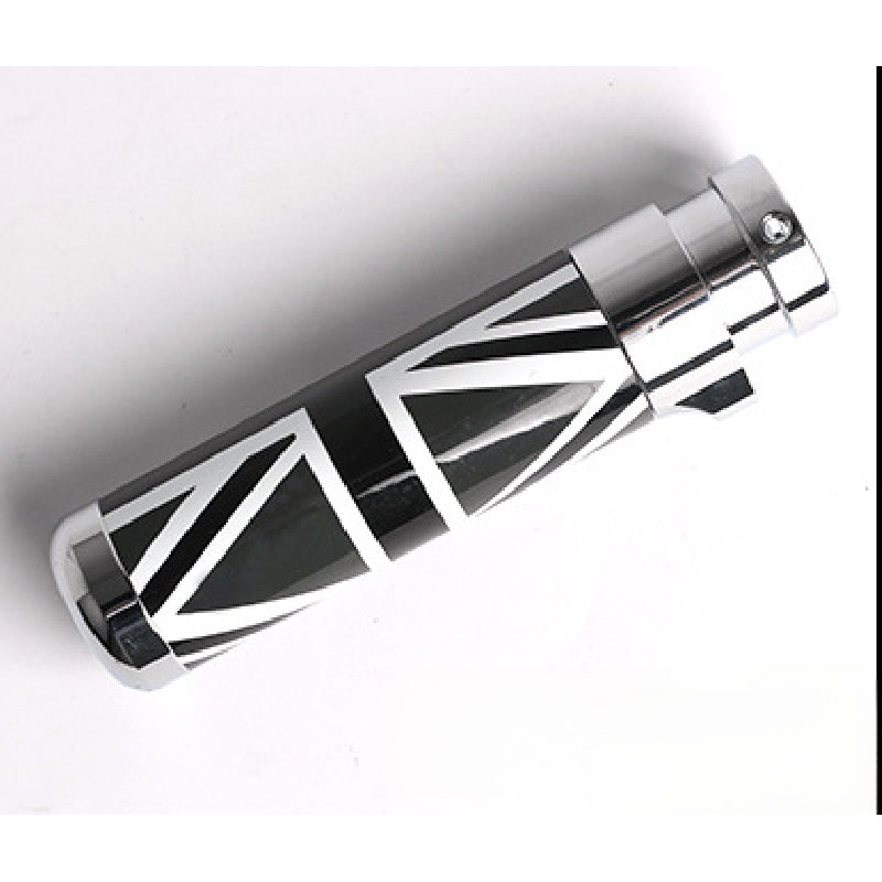 MINI Cooper R56 Handbrake Cover – Custom Leather Grip for Clubman & Hatch Black and White Union Jack Evfuns