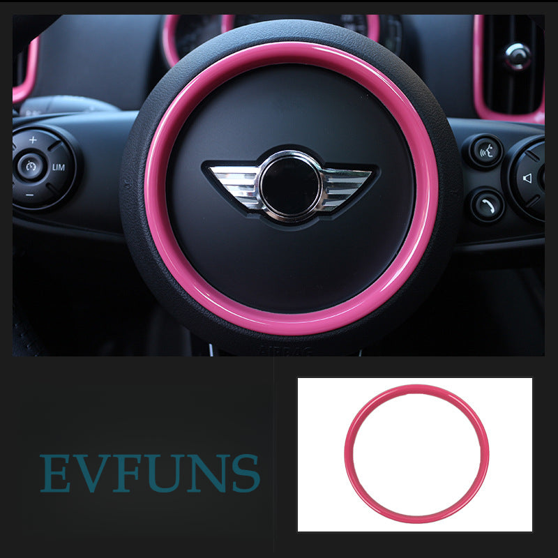 MINI Countryman F60 Air Vent Dashboard Trim – Interior Upgrade [Steering wheel] Pink Evfuns