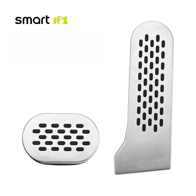 Smart # 1 Stainless Steel Pedal Covers | Brake & Accelerator Upgrade Smart #1 Throttle Brake Pedal [Simple Style] Evfuns