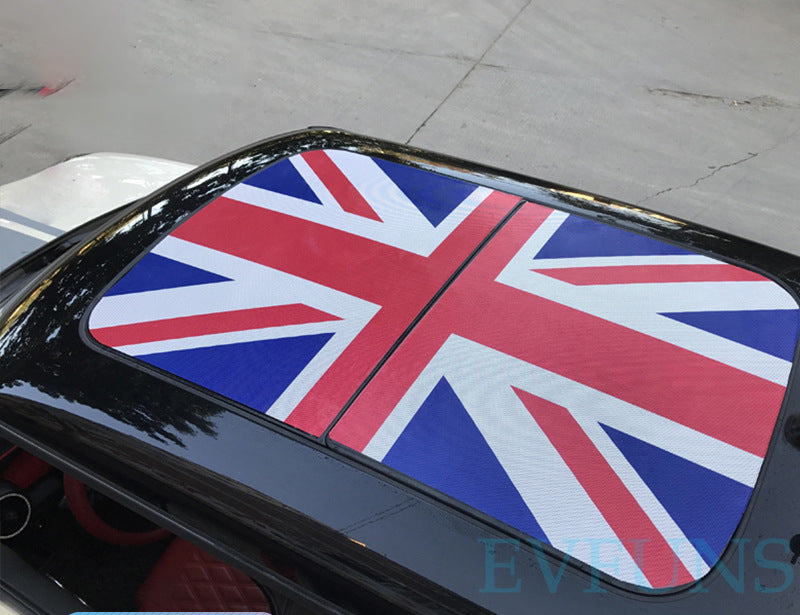 MINI Cooper Roof Sunroof Decal – Union Jack Perforated Roof Sticker for Countryman & More Evfuns
