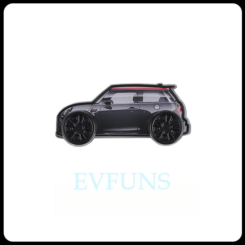 MINI Car Interior Hook with Miniature Model – Decorative & Functional MINI Car Hook [Gray Style] Evfuns