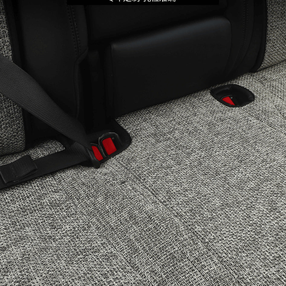Linen Car Seat Cushion  (5-seater full set)