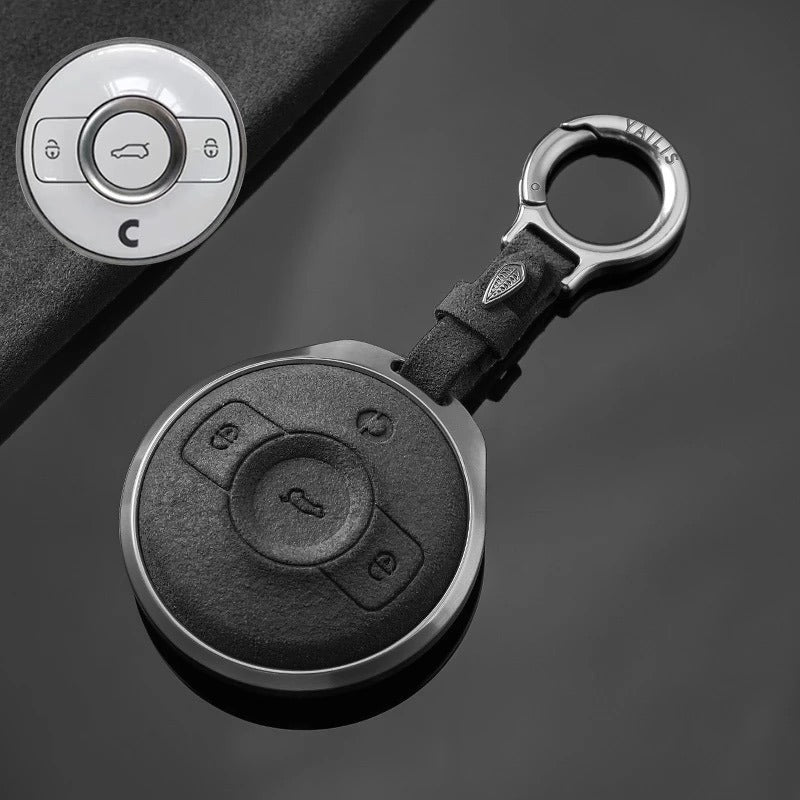 Premium Metal & Suede Key Cover for Smart #1 / Smart #3-06