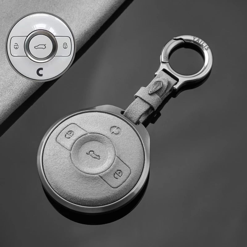 Premium Metal & Suede Key Cover for Smart #1 / Smart #3-12