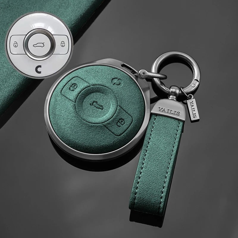 Premium Metal & Suede Key Cover for Smart #1 / Smart #3-14