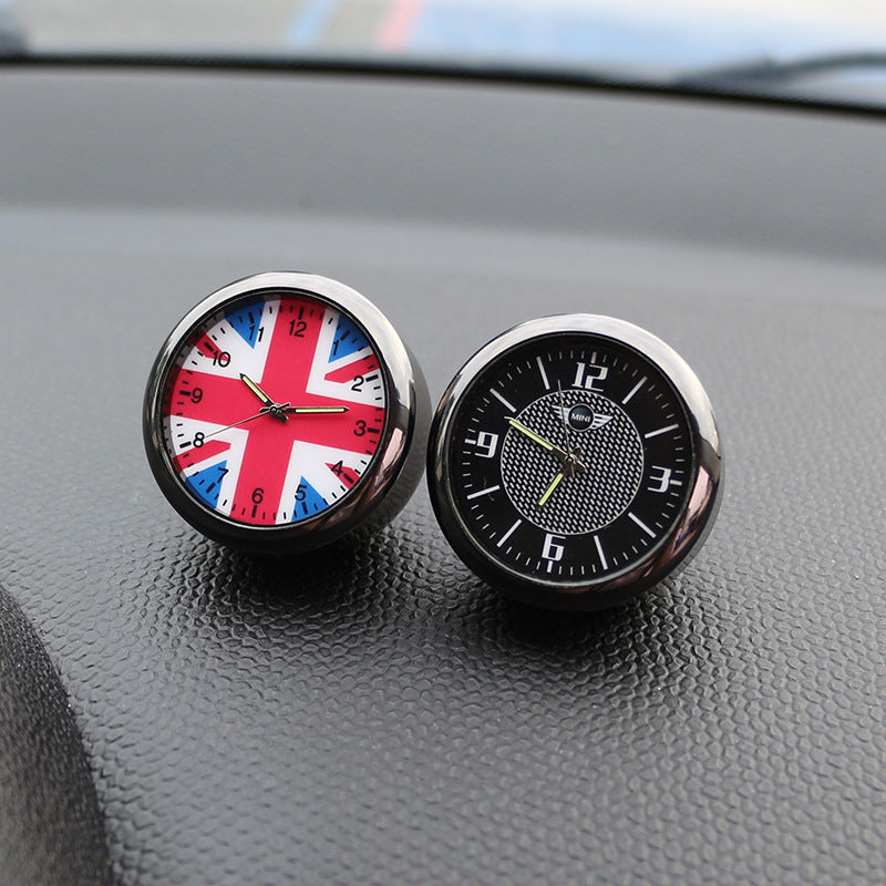 MINI Cooper Dashboard Clock – Clip-on or Adhesive Car Air Vent Digital Clock Evfuns
