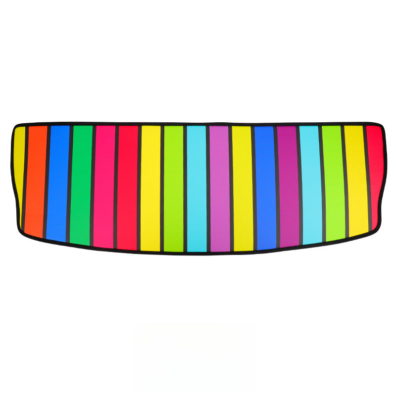 MINI J01 J05 ACEMAN Rear Trunk Privacy Cover & Leather Back Window Mat [Rainbow Strip] Suitable for U25 Evfuns