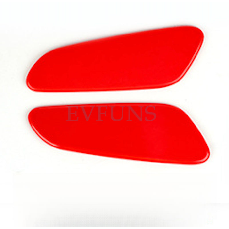 MINI COUNTRYMAN F60 Armrest Side Trim Cover – Interior Decoration Stickers (2PCS) Armrest box (red model, 2