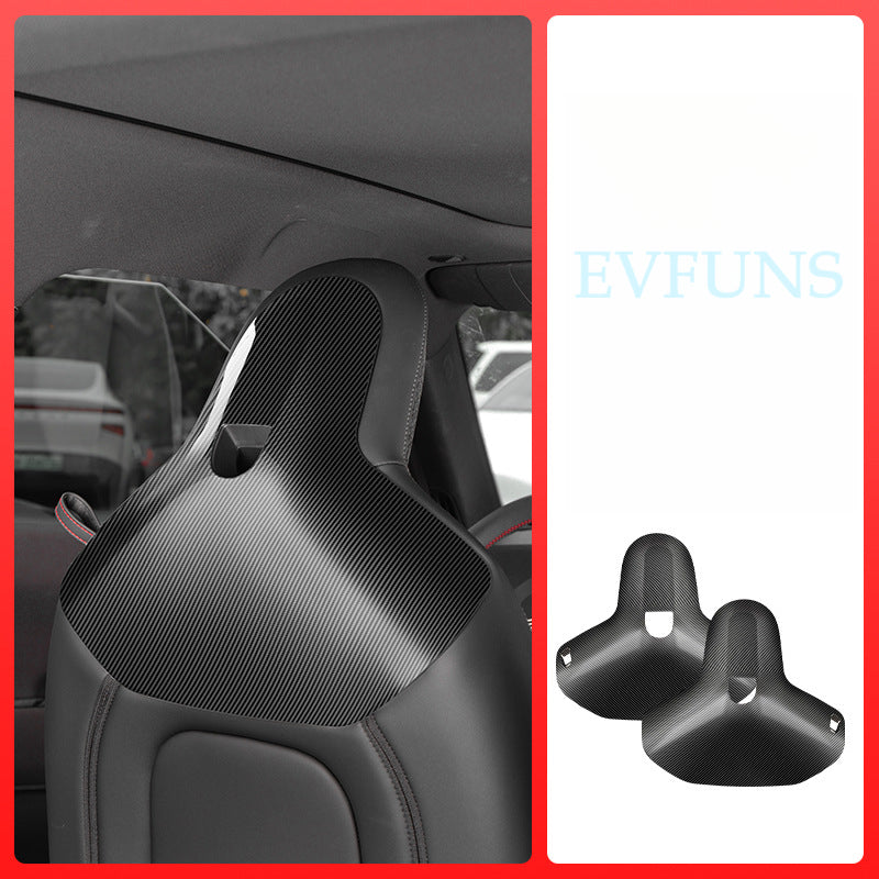 MINI J05 / F65 / U25 Rear Seat Back Cover Trim – Interior Styling Panel J01/F66 Carbon Fiber Pattern [with Adjustment