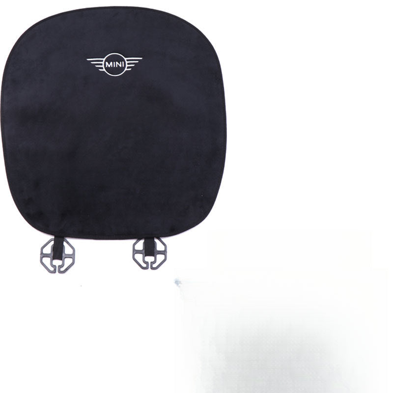 MINI Cooper Countryman Winter Plush Seat Cushion Set – 3PCS Warm Interior Pad Front row single cushion (black)