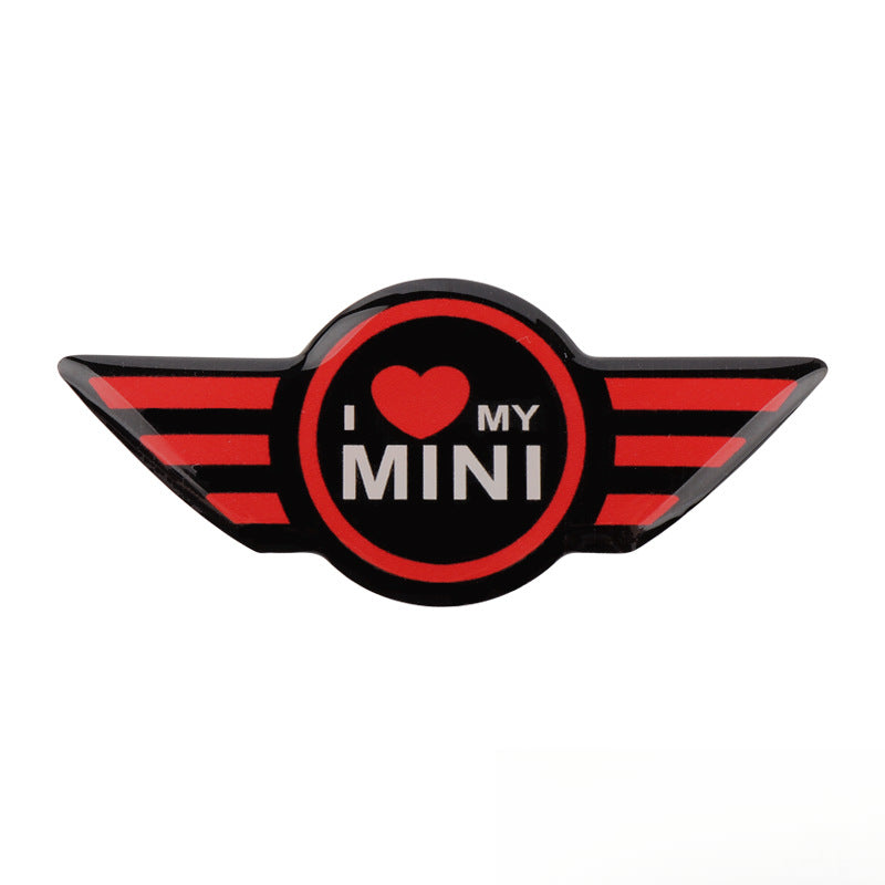 MINI Cooper Steering Wheel Logo Sticker – Scratch Cover & Styling Decal Love Mini Edition Evfuns