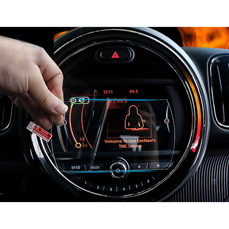 MINI Cooper F60 Dashboard & Navigation Screen Protector – Tempered Glass Film Evfuns