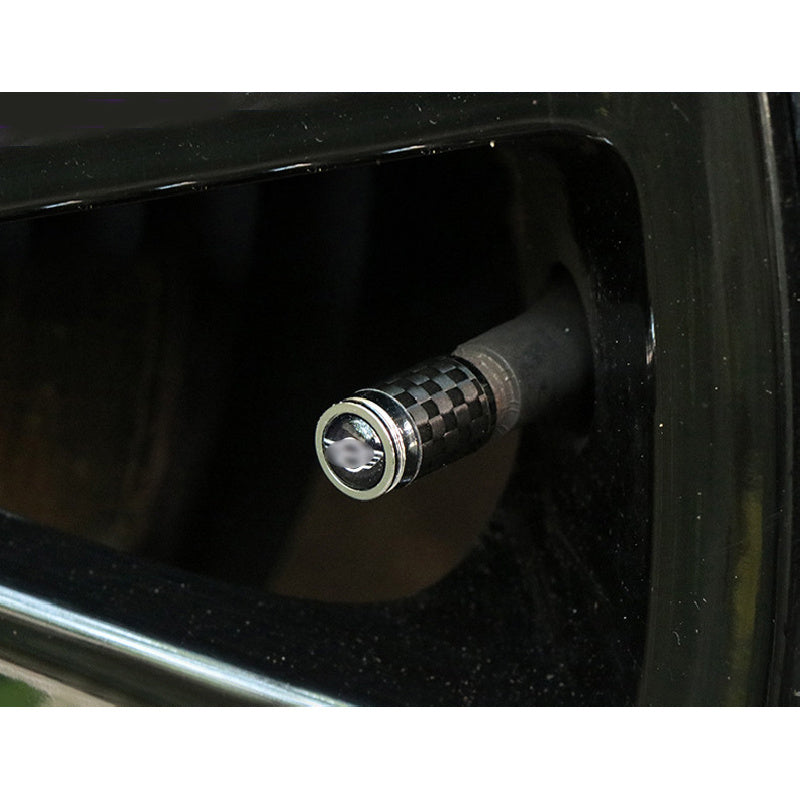 MINI Cooper Carbon Fiber Tire Valve Caps – Countryman Upgrade Original Standard Model (Pack of Four) Evfuns