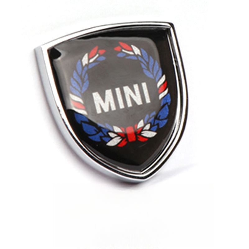 MINI Cooper Creative Metal Emblem Stickers – Universal Body/Window Badge Colorful wheat ears Evfuns