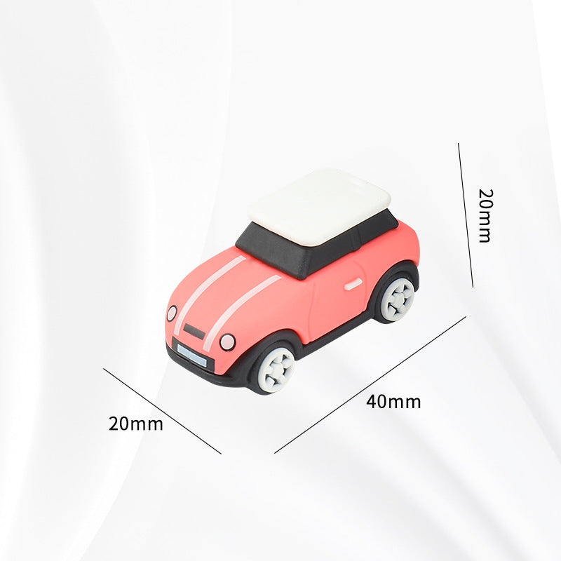 MINI Cooper Dashboard Silicone Ornament – Miniature Car Interior Decoration MINI Car Ornament [Pink] Evfuns
