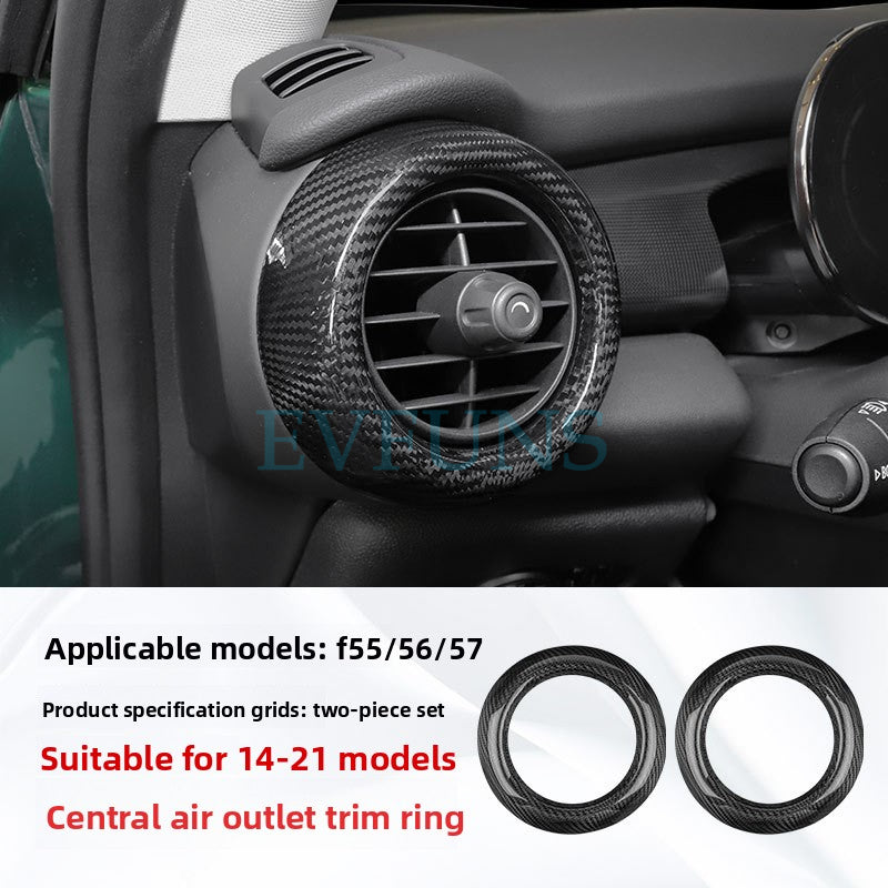 Carbon Fiber Air Vent Trim for MINI F55/F56 (2014–2021) F55/56/57 Carbon Fiber Central Control Air Vent Trim [Pair]
