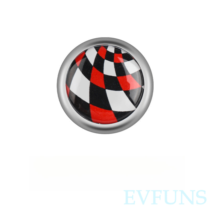 MINI Cooper Car Hook | Aluminum Alloy Adhesive Utility Hanger [Red, Black, and White Checkered] One Piece Evfuns