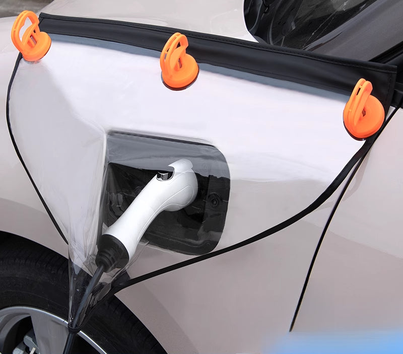 Smart # 5 EV Charging Port Rain Cover | Waterproof Protector [Suction Cup Type] Charging Gun Rain Cover [Applicable