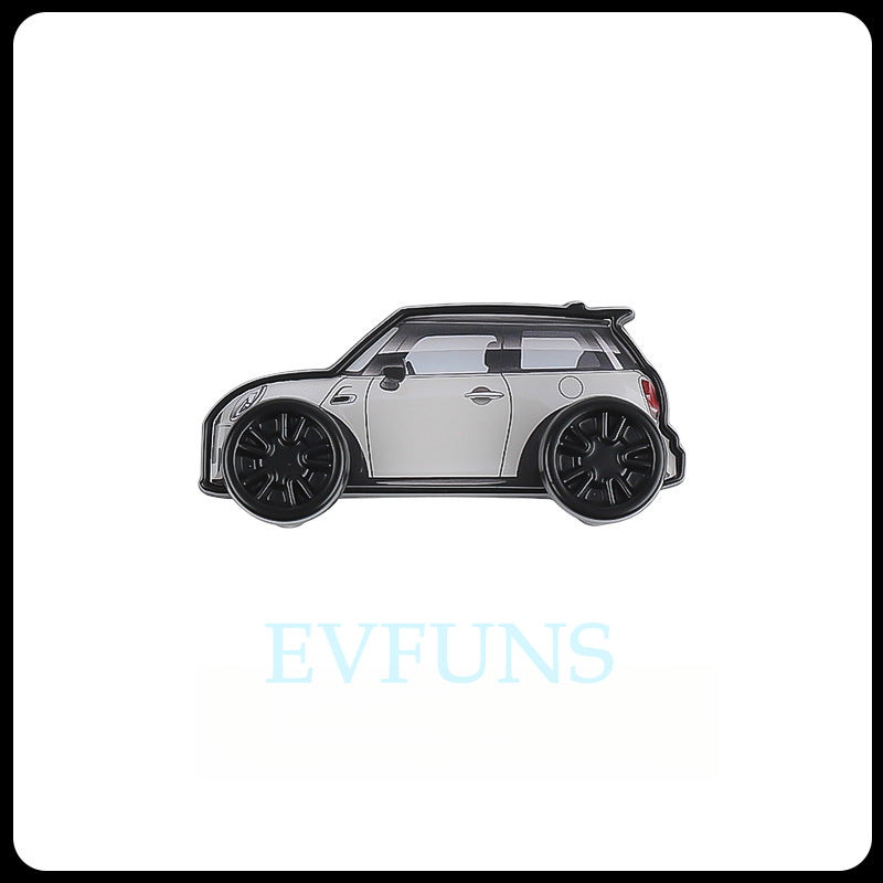 MINI Car Interior Hook with Miniature Model – Decorative & Functional MINI Car Hook [Beige Style] Evfuns