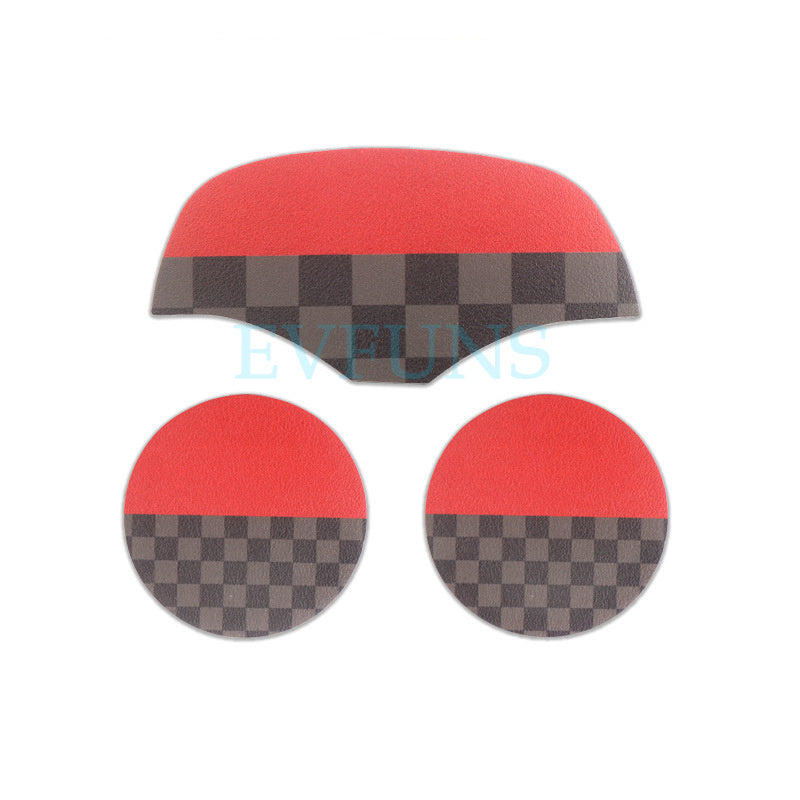 MINI Cooper Leather Cup Holder Mat – F56 F60 F54 Anti-Slip Interior Pad F55F5657 (JCW) three-piece set Evfuns
