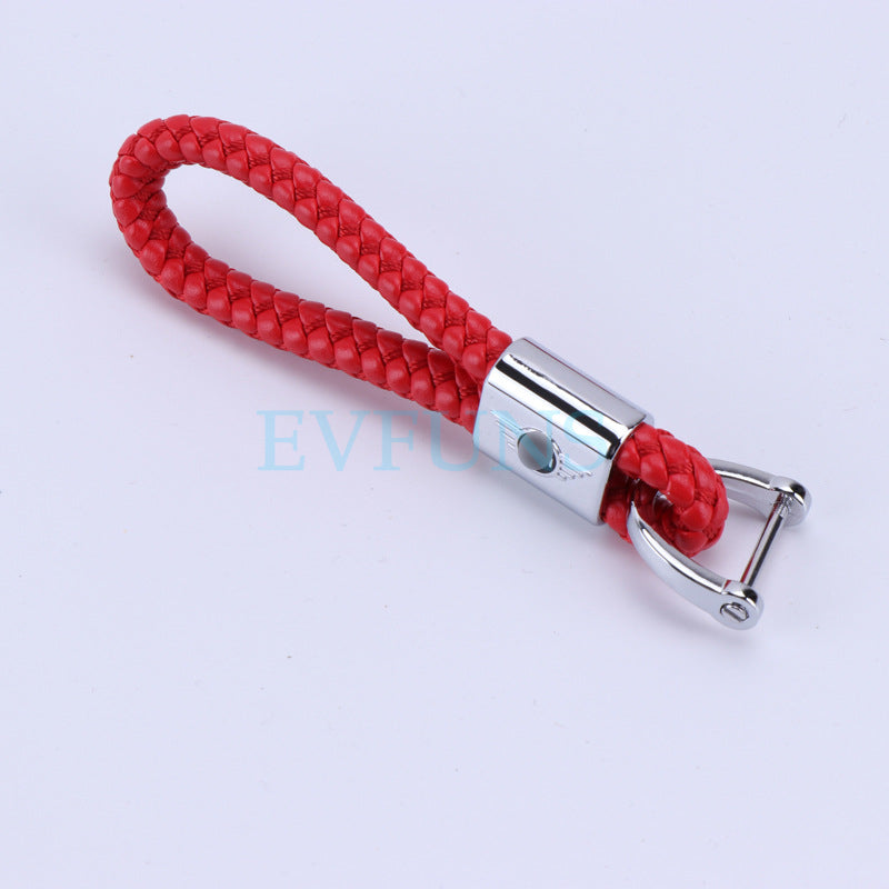 Mini Cooper Leather Keyring Strap – Personalized Car Keychain Loop Evfuns