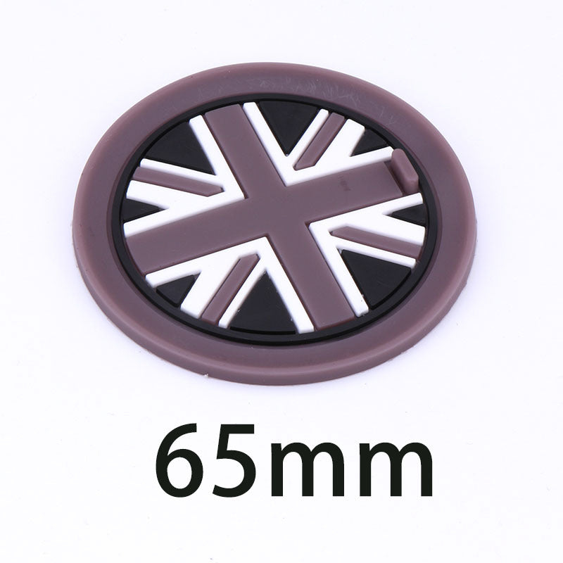 MINI Cooper F55 F56 F60 Cup Holder Anti-Slip Silicone Mat Gray Rice Style [65mm] Evfuns