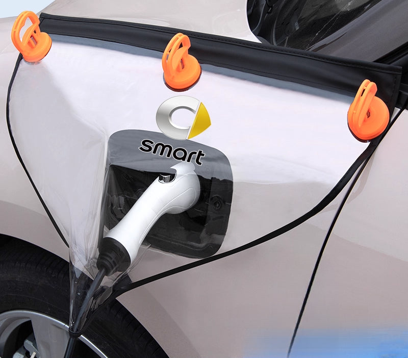 Smart # 5 EV Charging Port Rain Cover | Waterproof Protector [Smart Car Standard Model] [Suction Cup Type] Charging Gun