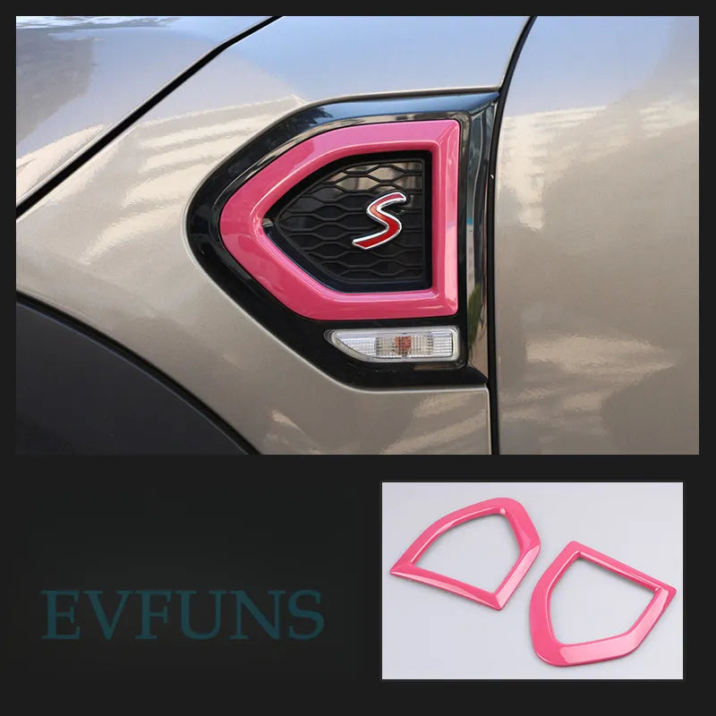 MINI F60 Cooper S Side Marker Trim – Tricolor Fender Frame for Countryman Pink Evfuns
