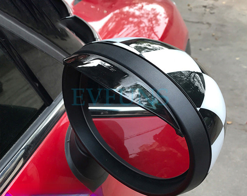 MINI Cooper F55/F56 Rearview Mirror Rain Guard Visor Pair of Rearview Mirror Rain Visors Evfuns