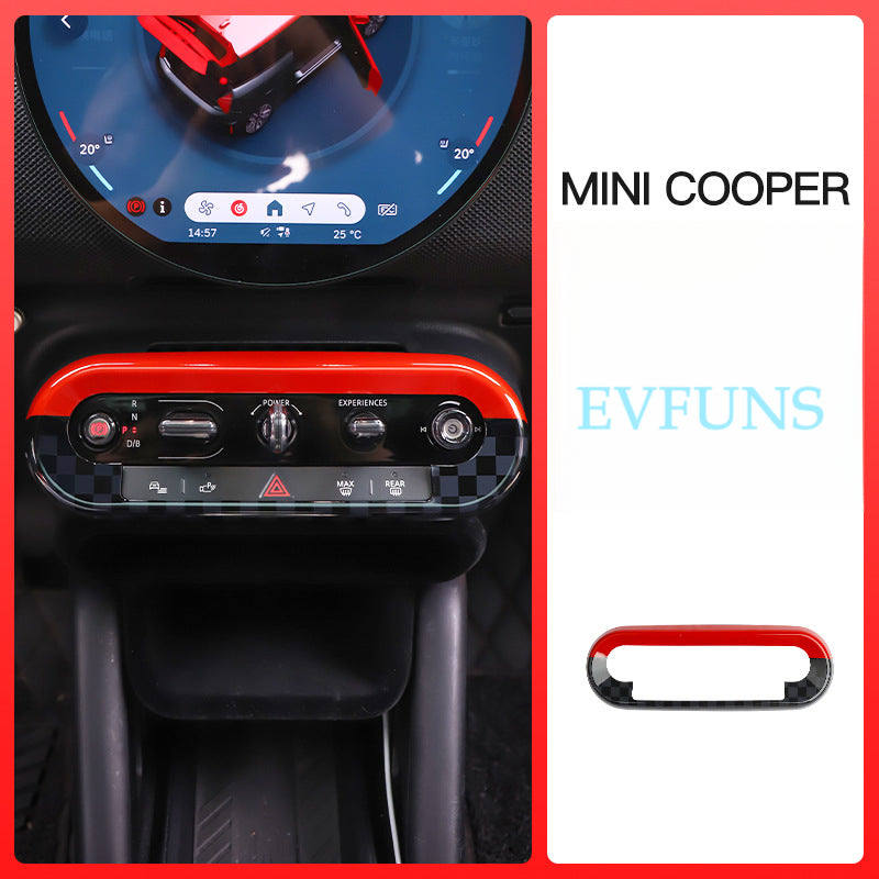 MINI Electric Center Console Button Trim – Interior Decoration Frame JCW Evfuns