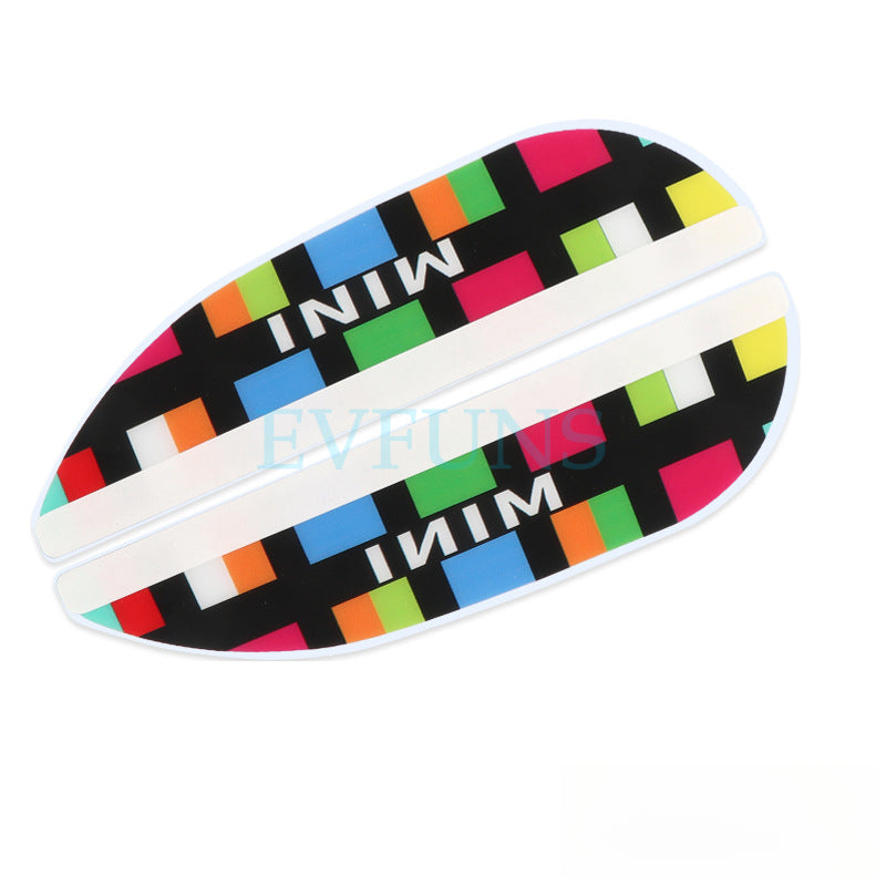 MINI Cooper Side Mirror Rain Guards – Rearview Visor Shields Rainbow Terms Evfuns