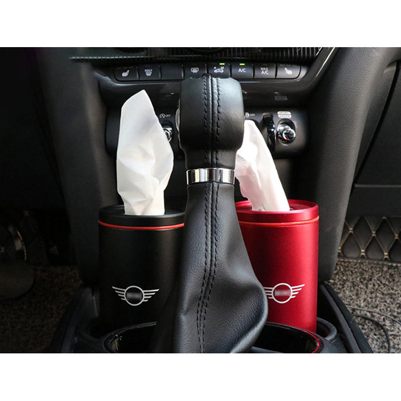 MINI Creative Car Tissue Holder – Cup Holder Aluminum Tissue Canister Evfuns