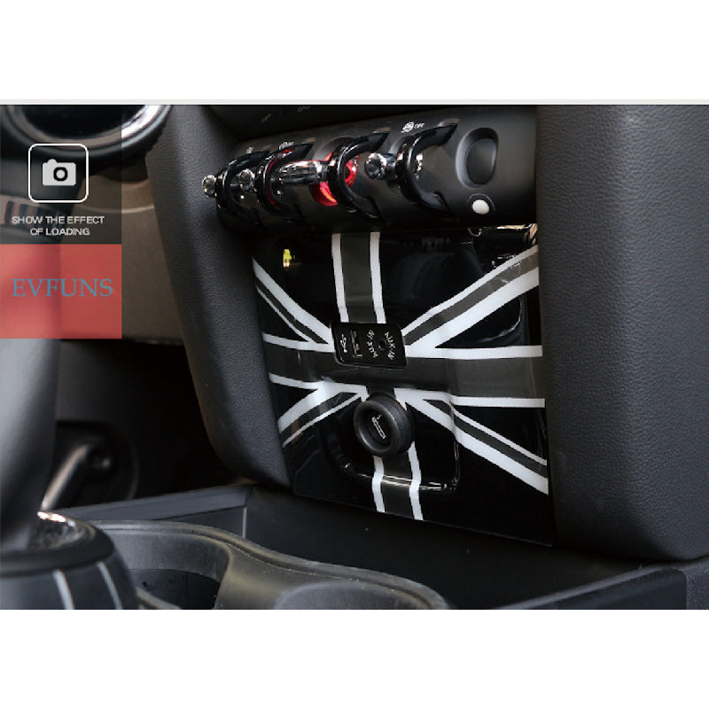 MINI Countryman F60 Cigarette Lighter USB Panel Trim Gray Rice Evfuns